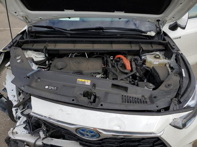 5TDDBRCH0MS014999 - 2021 TOYOTA HIGHLANDER HYBRID LIMITED WHITE photo 12