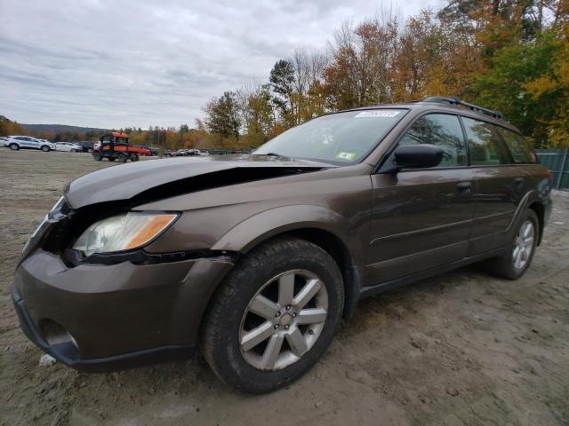 4S4BP61C387307158 - 2008 SUBARU OUTBACK 2.5I BROWN photo 1