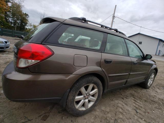 4S4BP61C387307158 - 2008 SUBARU OUTBACK 2.5I BROWN photo 3