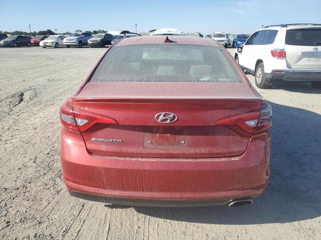 5NPE24AF1HH485662 - 2017 HYUNDAI SONATA SE RED photo 6