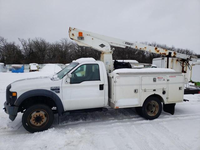 1FDXF46Y48EA55515 - 2008 FORD F450 SUPER DUTY WHITE photo 1