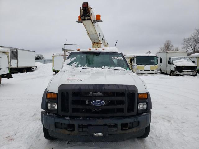 1FDXF46Y48EA55515 - 2008 FORD F450 SUPER DUTY WHITE photo 5