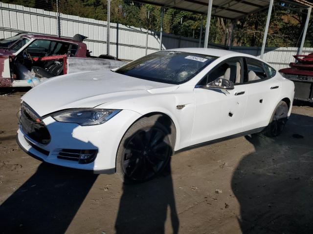 5YJSA1CP6DFP26943 - 2013 TESLA MODEL S WHITE photo 1