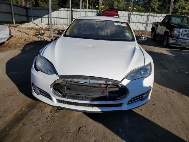 5YJSA1CP6DFP26943 - 2013 TESLA MODEL S WHITE photo 5