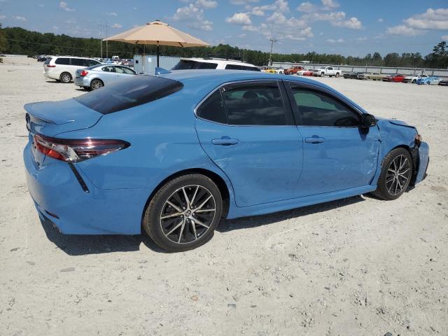 4T1T11AK1RU192076 - 2024 TOYOTA CAMRY SE NIGHT SHADE BLUE photo 3
