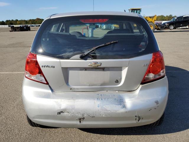 KL1TD66637B760350 - 2007 CHEVROLET AVEO BASE Gümüş foto 6