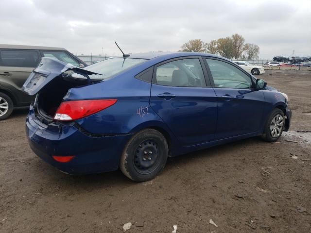 KMHCT4AE1HU291713 - 2017 HYUNDAI ACCENT SE BLUE photo 3