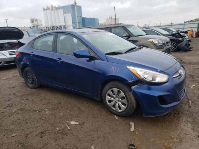 KMHCT4AE1HU291713 - 2017 HYUNDAI ACCENT SE BLUE photo 4