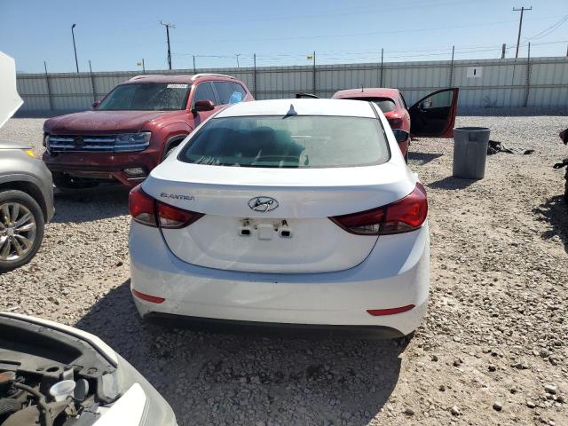 5NPDH4AE8FH600921 - 2015 HYUNDAI ELANTRA SE WHITE photo 6