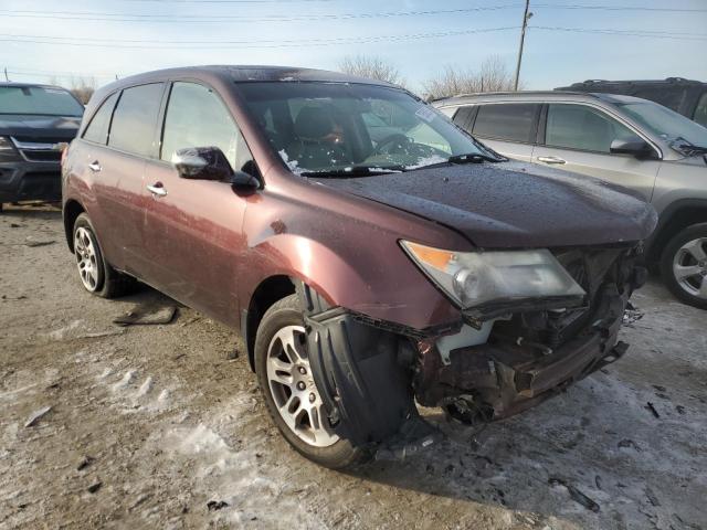 2HNYD28248H519319 - 2008 ACURA MDX BURGUNDY photo 4