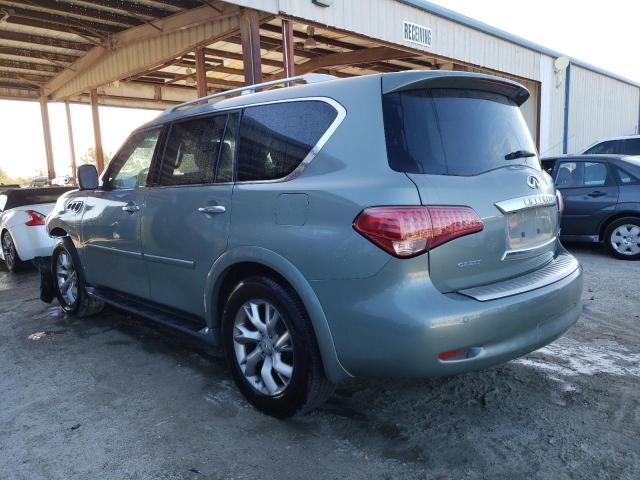 JN8AZ2ND3B9700096 - 2011 INFINITI QX56 TEAL photo 2