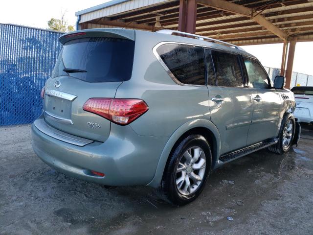 JN8AZ2ND3B9700096 - 2011 INFINITI QX56 TEAL photo 3