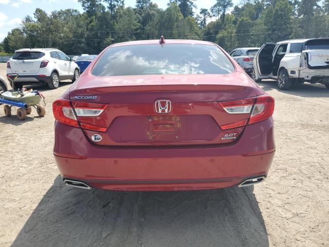 1HGCV2F93MA013262 - 2021 HONDA ACCORD TOURING RED photo 6