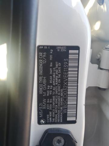 WBSCD032XVEE11393 - 1997 BMW M3 AUTOMATIC 白色 照片 12