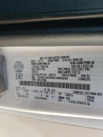 1FMCU9G98EUB88224 - 2014 FORD ESCAPE SE WHITE photo 13