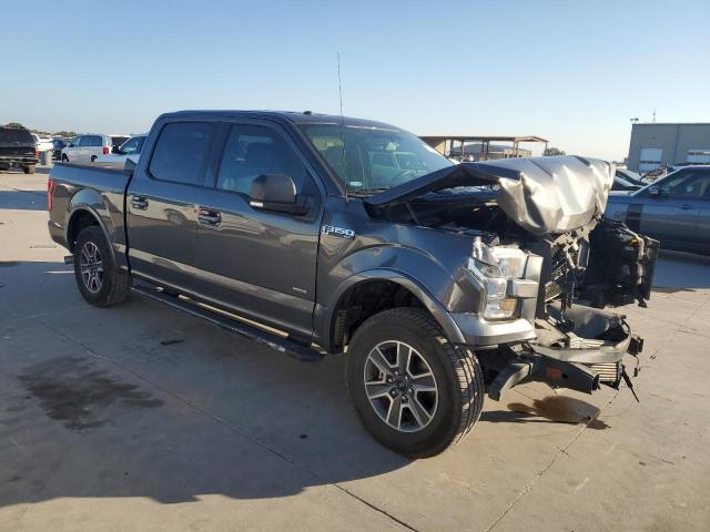 1FTEW1CP7HKE13469 - 2017 FORD F150 SUPERCREW GRAY photo 4