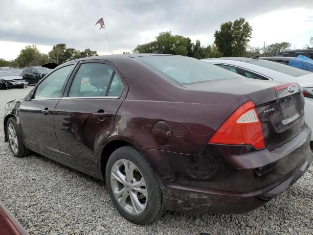 3FAHP0HA3CR364970 - 2012 FORD FUSION SE BURGUNDY photo 2