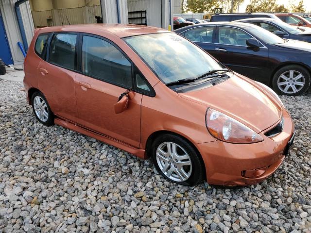 JHMGD38687S043804 - 2007 HONDA FIT S ORANGE photo 4