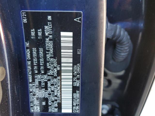 2T2JZMDA7MC302736 - 2021 LEXUS RX 350 BLUE photo 13