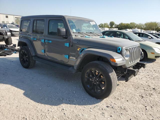 1C4JJXP6XNW198983 - 2022 JEEP WRANGLER U SAHARA 4XE GRAY photo 4