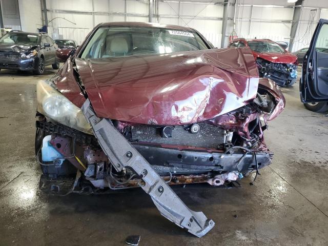 1HGCP2F38BA051184 - 2011 HONDA ACCORD LX MAROON photo 5