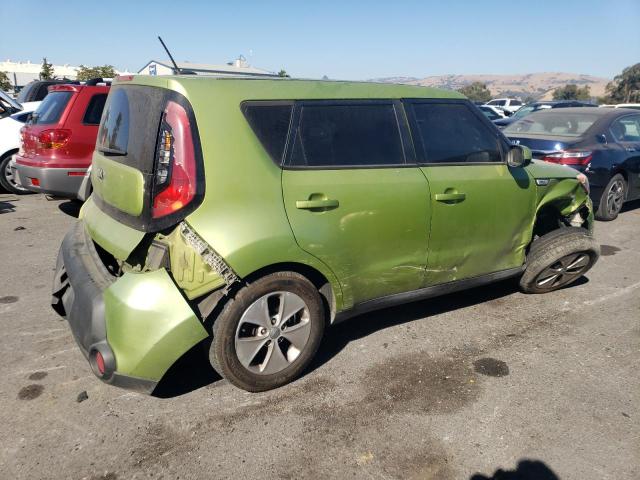 KNDJN2A20F7757661 - 2015 KIA SOUL GREEN photo 3