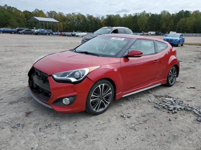 KMHTC6AE1GU274405 - 2016 HYUNDAI VELOSTER TURBO RED photo 1