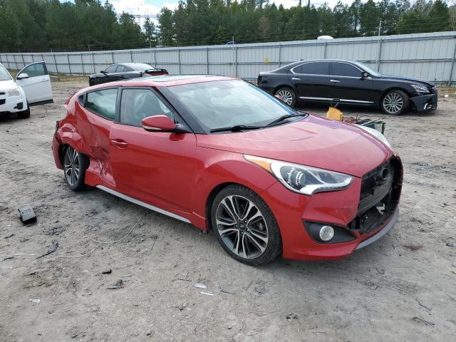 KMHTC6AE1GU274405 - 2016 HYUNDAI VELOSTER TURBO RED photo 4