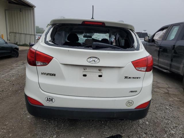 KM8JUCAC7AU056767 - 2010 HYUNDAI TUCSON GLS WHITE photo 6