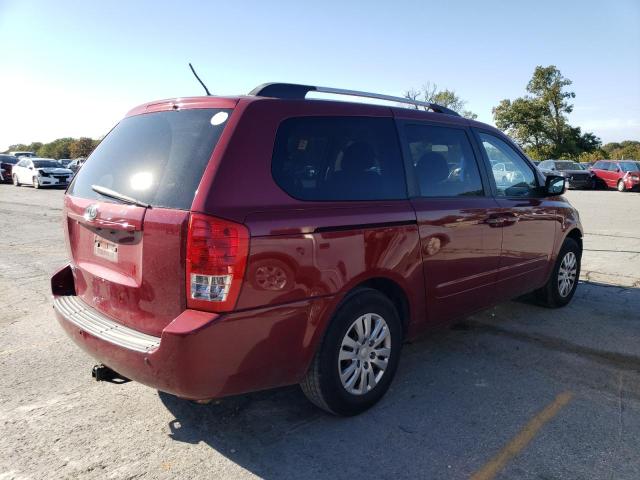 KNDMG4C79C6433234 - 2012 KIA SEDONA LX RED photo 3