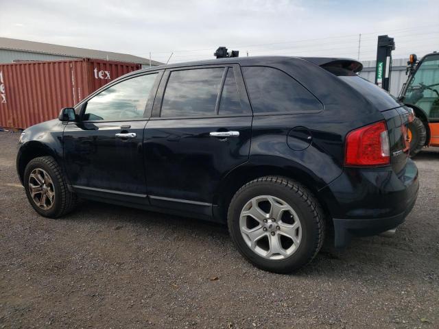 2FMDK3JCXBBB56016 - 2011 FORD EDGE SEL BLACK photo 2