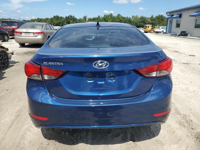 5NPDH4AE9FH579481 - 2015 HYUNDAI ELANTRA SE BLUE photo 6