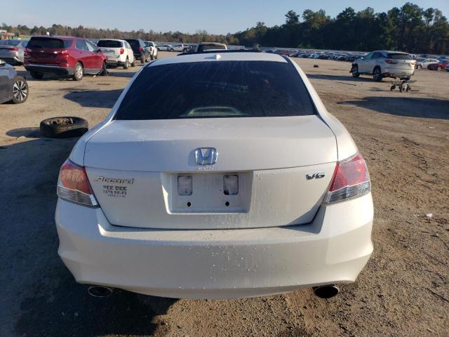 5KBCP3F84AB010865 - 2010 HONDA ACCORD EXL WHITE photo 6