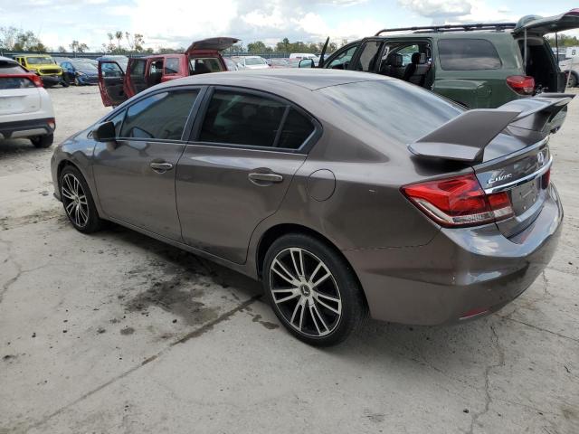 19XFB2F97EE051662 - 2014 HONDA CIVIC EXL 棕色 照片 2
