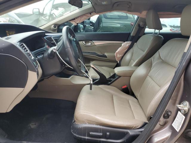 19XFB2F97EE051662 - 2014 HONDA CIVIC EXL 棕色 照片 7