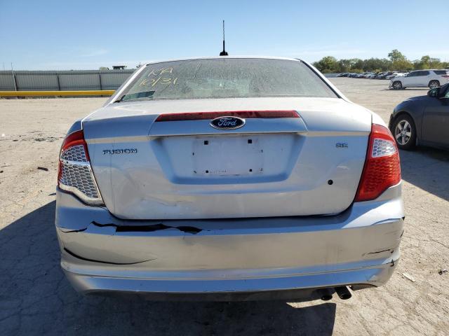 3FAHP0HA5CR401405 - 2012 FORD FUSION SE SILVER photo 6