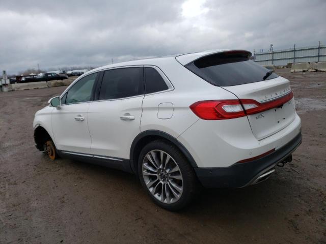 2LMTJ8LR8GBL22672 - 2016 LINCOLN MKX RESERVE WHITE photo 2