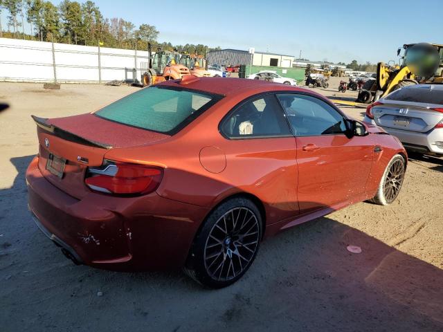 WBS2U7C56KVB09304 - 2019 BMW M2 COMPETITION ORANGE photo 3