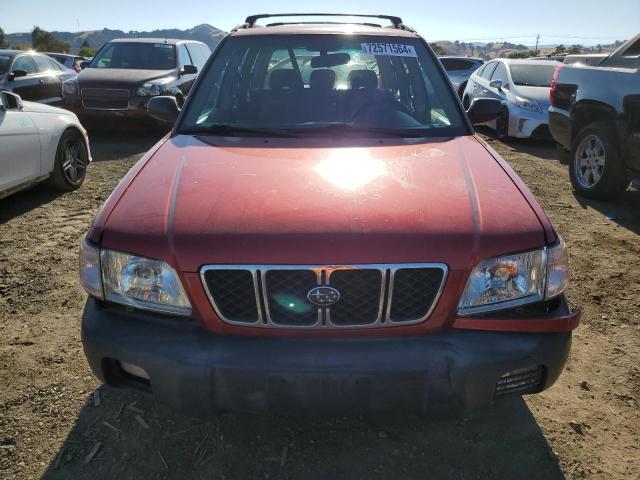 JF1SF63502H711175 - 2002 SUBARU FORESTER L RED photo 5