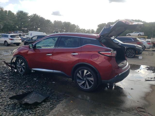 5N1AZ2MHXFN211347 - 2015 NISSAN MURANO S RED photo 2