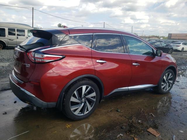 5N1AZ2MHXFN211347 - 2015 NISSAN MURANO S RED photo 3