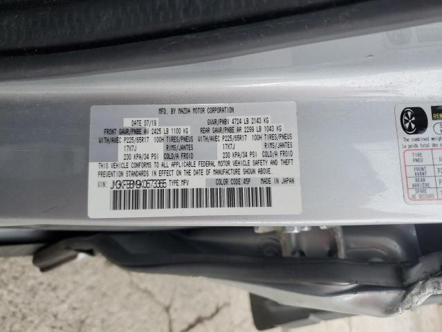 JM3KFBBM9K0673365 - 2019 MAZDA CX-5 SPORT SILVER photo 12