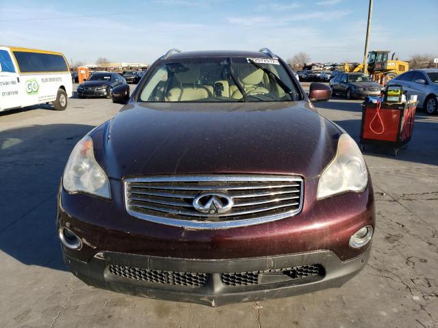 JN1BJ0HR8DM480363 - 2013 INFINITI EX37 BASE MAROON photo 5