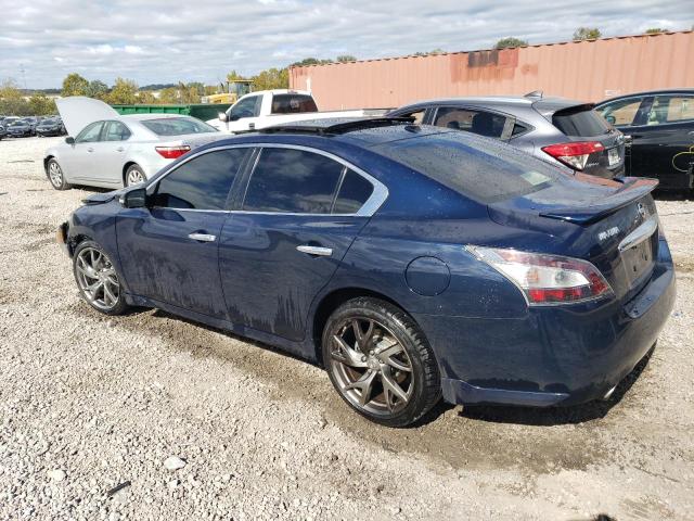 1N4AA5AP7EC445437 - 2014 NISSAN MAXIMA S BLUE photo 2