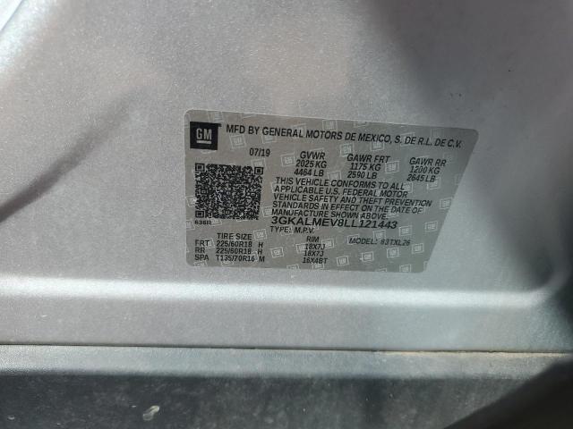 3GKALMEV8LL121443 - 2020 GMC TERRAIN SLE SILVER photo 13