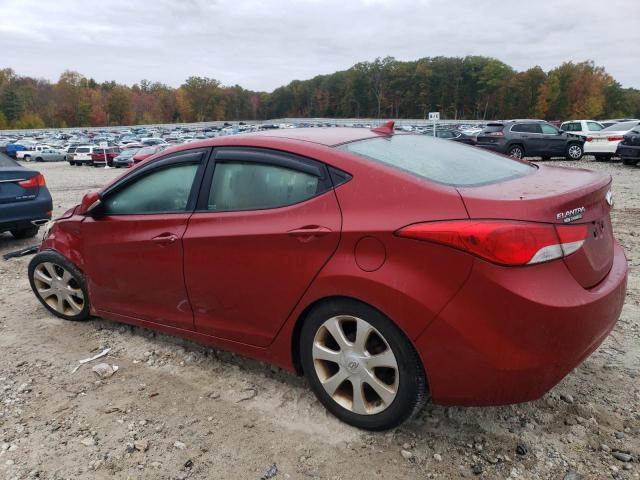 KMHDH4AE3CU261515 - 2012 HYUNDAI ELANTRA GLS RED photo 2