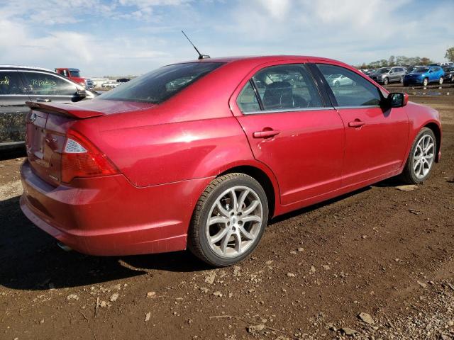 3FAHP0HG0CR344504 - 2012 FORD FUSION SE RED photo 3