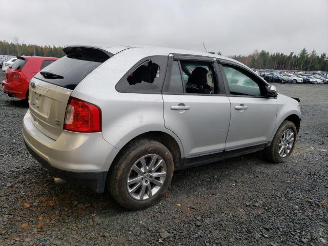 2FMDK4JCXEBB22202 - 2014 FORD EDGE SEL SILVER photo 3