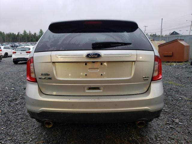 2FMDK4JCXEBB22202 - 2014 FORD EDGE SEL SILVER photo 6