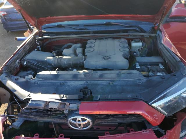 JTEBU5JR4J5515588 - 2018 TOYOTA 4RUNNER SR5/SR5 PREMIUM წითელი ფოტო 11